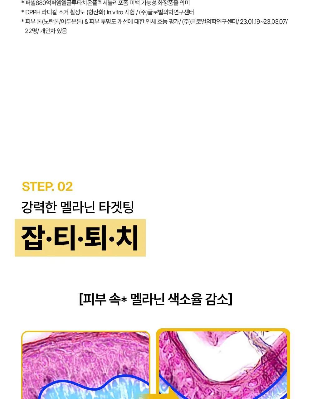 [잡티톤업/글루타치온] 퍼셀 880억/mL 글루타치온 플렉서블 리포좀 톤업앰플 20ml 기획 (+7ml) 상세페이지 11